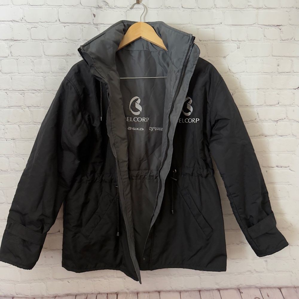 Men’s Reversible Full-Zip Jacket (Black/Gray) S